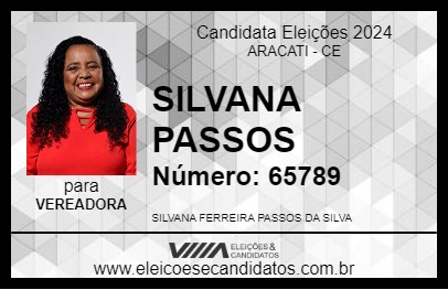 Candidato SILVANA PASSOS 2024 - ARACATI - Eleições