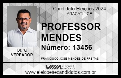 Candidato PROFESSOR MENDES 2024 - ARACATI - Eleições