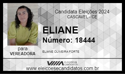 Candidato ELIANE 2024 - CASCAVEL - Eleições