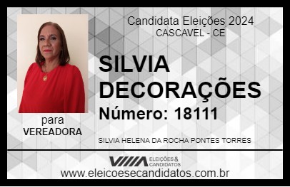 Candidato SILVIA DECORAÇÕES 2024 - CASCAVEL - Eleições