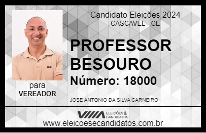 Candidato PROFESSOR JOSÉ BESOURO 2024 - CASCAVEL - Eleições