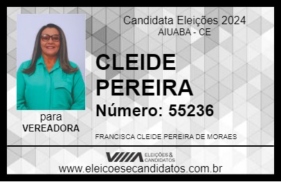 Candidato CLEIDE PEREIRA 2024 - AIUABA - Eleições