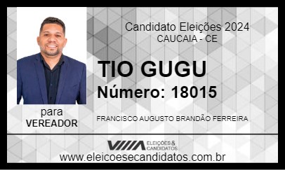 Candidato TIO GUGU 2024 - CAUCAIA - Eleições