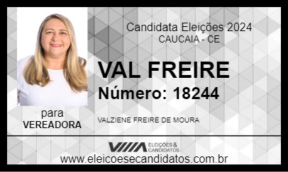 Candidato VAL FREIRE 2024 - CAUCAIA - Eleições