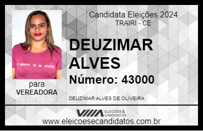 Candidato DEUZIMAR ALVES 2024 - TRAIRI - Eleições