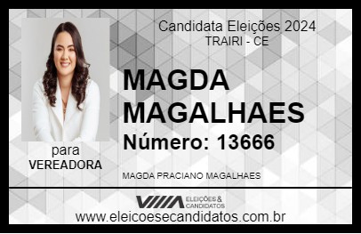 Candidato MAGDA MAGALHAES 2024 - TRAIRI - Eleições