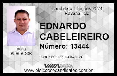 Candidato EDNARDO CABELEIREIRO 2024 - RUSSAS - Eleições