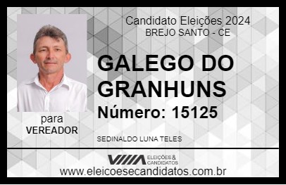 Candidato GALEGO DO GRANHUNS 2024 - BREJO SANTO - Eleições