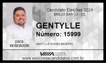 Candidato GENTYLLE 2024 - BREJO SANTO - Eleições