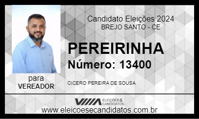 Candidato PEREIRINHA 2024 - BREJO SANTO - Eleições