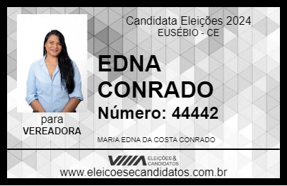 Candidato EDNA CONRADO 2024 - EUSÉBIO - Eleições