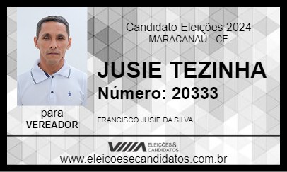 Candidato JUSIE TEZINHA 2024 - MARACANAÚ - Eleições