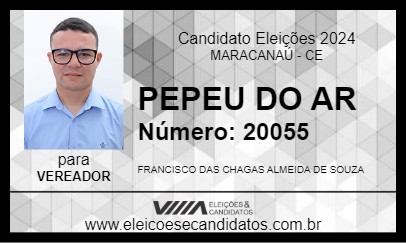 Candidato PEPEU DO AR 2024 - MARACANAÚ - Eleições