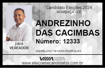 Candidato ANDREZINHO DAS CACIMBAS 2024 - MOMBAÇA - Eleições