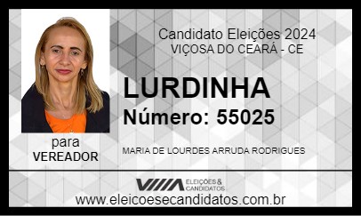 Candidato LURDINHA 2024 - VIÇOSA DO CEARÁ - Eleições