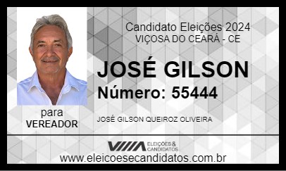 Candidato JOSÉ GILSON 2024 - VIÇOSA DO CEARÁ - Eleições