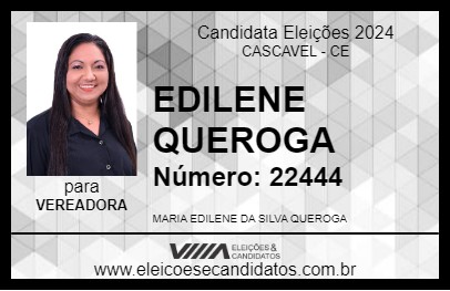 Candidato EDILENE QUEROGA 2024 - CASCAVEL - Eleições