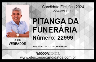 Candidato PITANGA DA FUNERÁRIA 2024 - CASCAVEL - Eleições