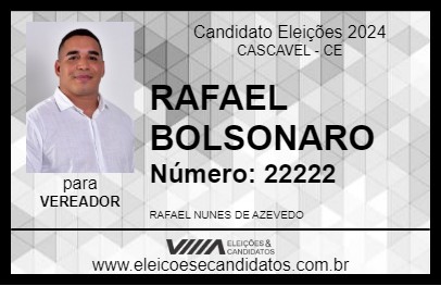 Candidato RAFAEL AZEVEDO 2024 - CASCAVEL - Eleições