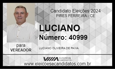 Candidato LUCIANO 2024 - PIRES FERREIRA - Eleições