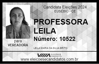 Candidato PROFESSORA LEILA 2024 - EUSÉBIO - Eleições