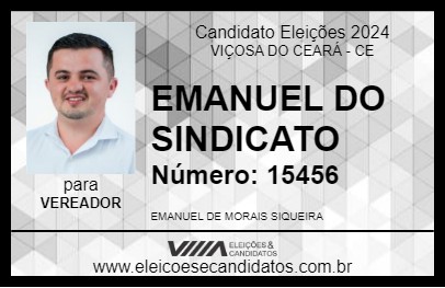 Candidato EMANUEL DO SINDICATO 2024 - VIÇOSA DO CEARÁ - Eleições