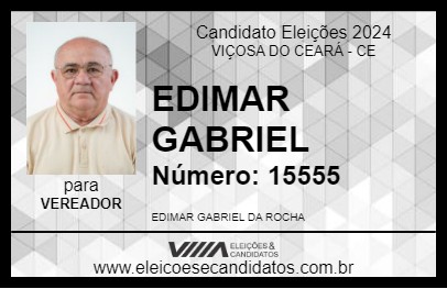 Candidato EDIMAR GABRIEL 2024 - VIÇOSA DO CEARÁ - Eleições