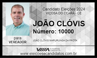 Candidato JOÃO CLÓVIS 2024 - VIÇOSA DO CEARÁ - Eleições