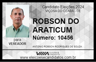 Candidato ROBSON DO ARATICUM 2024 - VIÇOSA DO CEARÁ - Eleições