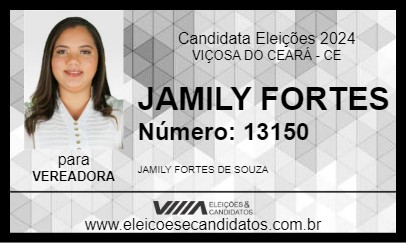 Candidato JAMILY FORTES 2024 - VIÇOSA DO CEARÁ - Eleições