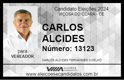 Candidato CARLOS ALCIDES 2024 - VIÇOSA DO CEARÁ - Eleições