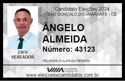 Candidato ÂNGELO ALMEIDA 2024 - SÃO GONÇALO DO AMARANTE - Eleições