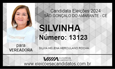 Candidato SILVINHA 2024 - SÃO GONÇALO DO AMARANTE - Eleições