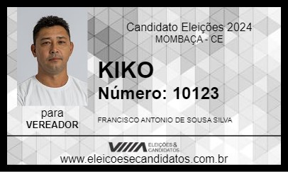 Candidato KIKO 2024 - MOMBAÇA - Eleições