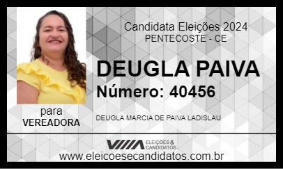 Candidato DEUGLA PAIVA 2024 - PENTECOSTE - Eleições