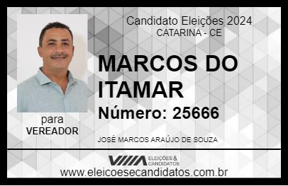 Candidato MARCOS DO ITAMAR 2024 - CATARINA - Eleições