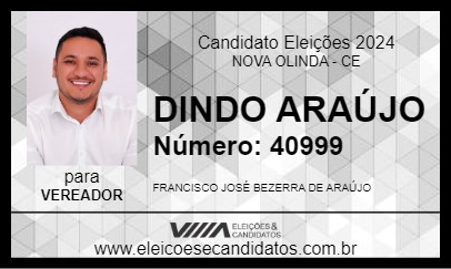 Candidato DINDO ARAÚJO 2024 - NOVA OLINDA - Eleições