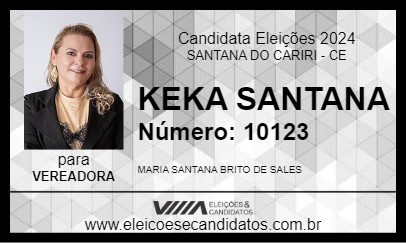 Candidato KEKA SANTANA 2024 - SANTANA DO CARIRI - Eleições