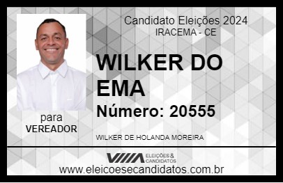 Candidato WILKER DO EMA 2024 - IRACEMA - Eleições