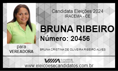 Candidato BRUNA RIBEIRO 2024 - IRACEMA - Eleições