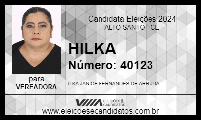 Candidato HILKA 2024 - ALTO SANTO - Eleições