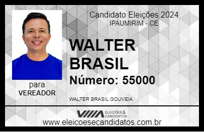 Candidato WALTER BRASIL 2024 - IPAUMIRIM - Eleições