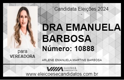 Candidato DRA EMANUELA BARBOSA 2024 - SANTA QUITÉRIA - Eleições