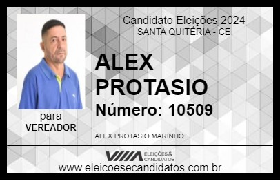 Candidato ALEX PROTASIO 2024 - SANTA QUITÉRIA - Eleições