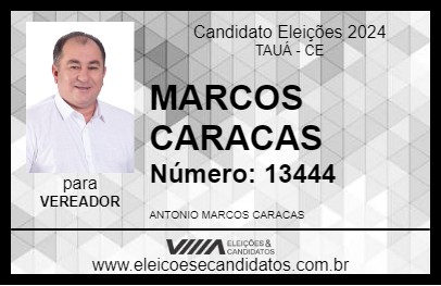 Candidato MARCOS CARACAS 2024 - TAUÁ - Eleições