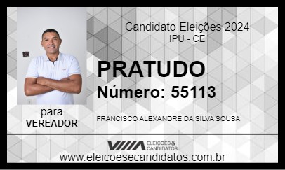 Candidato PRATUDO 2024 - IPU - Eleições