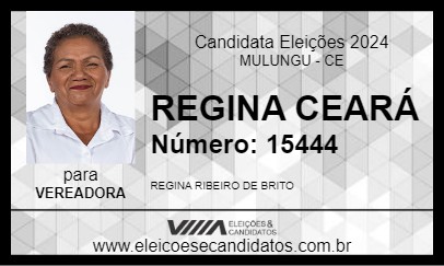 Candidato REGINA CEARÁ  2024 - MULUNGU - Eleições