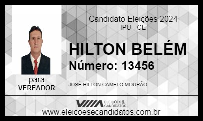 Candidato HILTON BELÉM 2024 - IPU - Eleições