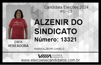 Candidato ALZENIR DO SINDICATO 2024 - IPU - Eleições