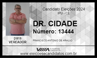 Candidato DR. CIDADE 2024 - IPU - Eleições